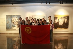 人文团学‖【画意书香迎国庆】太阳成集团tyc33455cc开展团干爱国主义教育培训活动